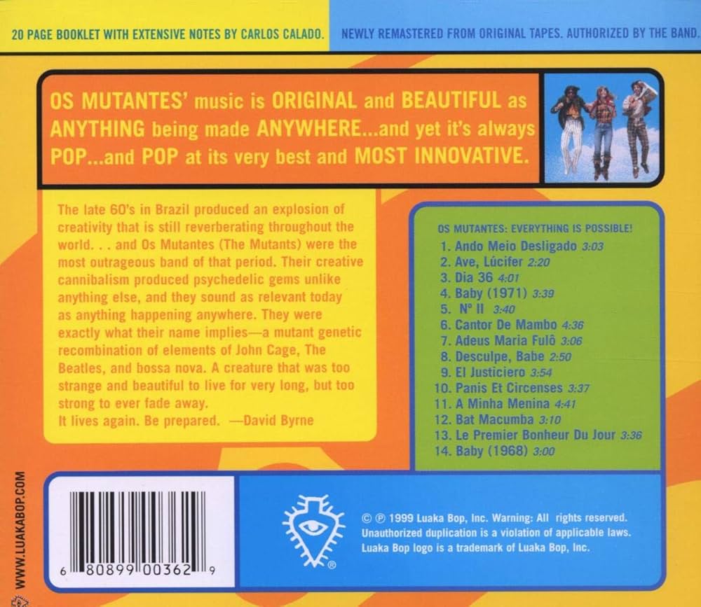 米LP Os Mutantes Everything Is Possible! - The Best Of Os Mutantes 680899003612 Luaka Bop /00260 Os Mutantes – Everything Is Possible! - The Best Of Os